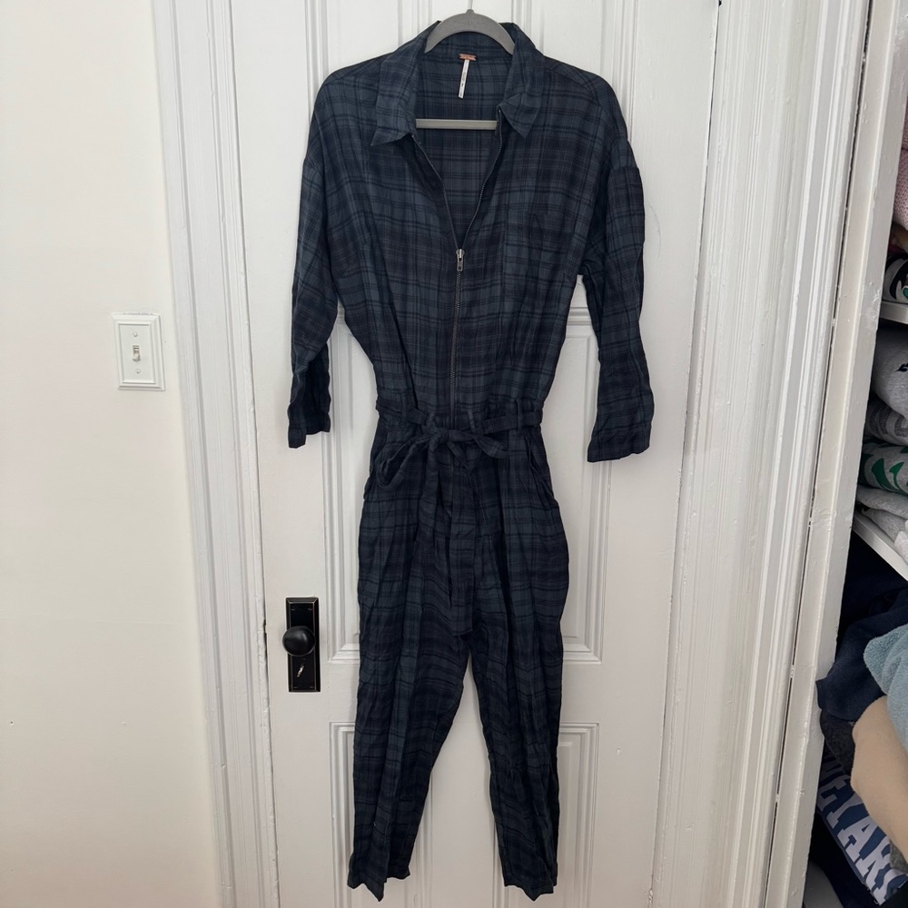 Free People Plaid Women's Jumpsuit Size M